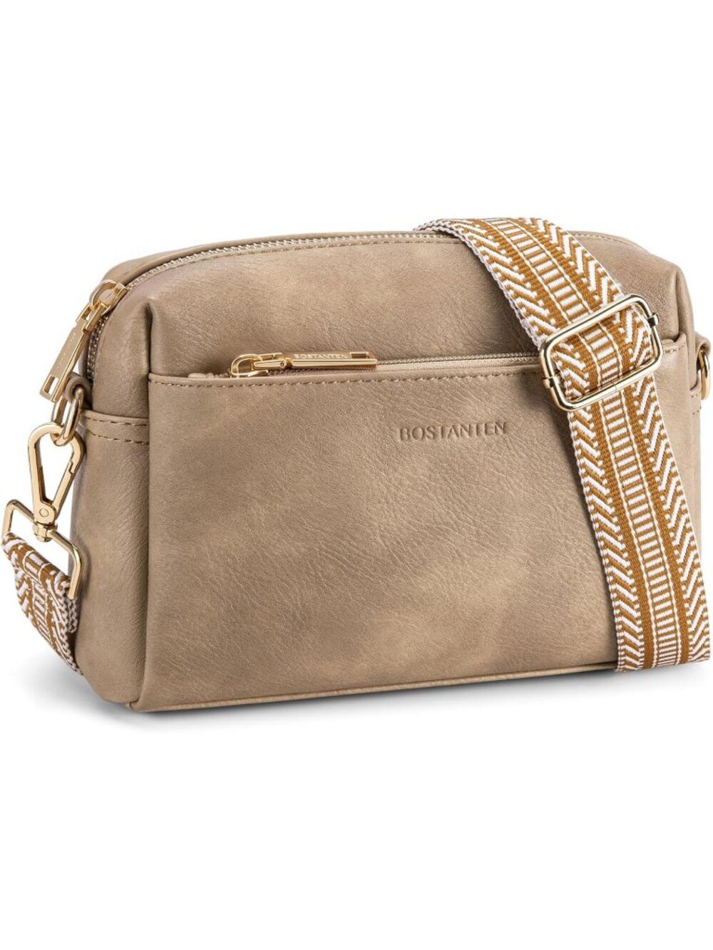 Women's Brown Small PU Leather Crossbody Bag Purse Shoulder Handbags